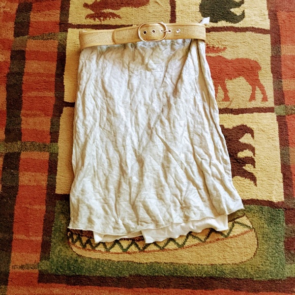 🎀Guess ?? Sheer White Beaded Shell TOP w OVERLAY - Picture 7 of 11